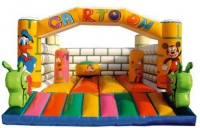 Cartoon bouncy castle inflatable